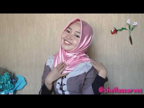 Hijab Armani Satin Silk by Sheila Scarves | #hijabterbaru #hijabsquare