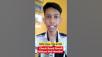 How to Check Class 10th & 12th cbse Board Results Without Roll Number | Cbse Latest News #shorts