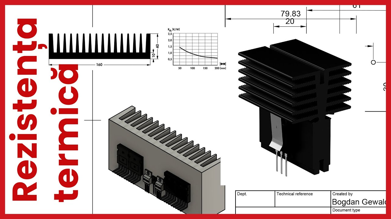 Proiectare amplificator audio [6] Rezistența termică | Calcul radiator