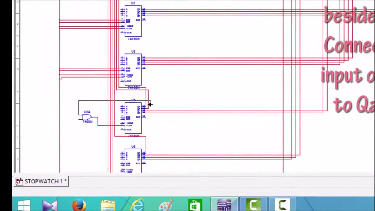 Digital Clock With Counter Circuit - YouTube