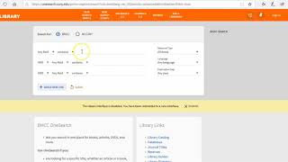 BMCC's Library One Search