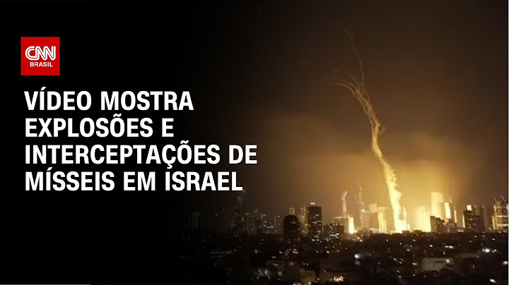 Vídeo mostra explosões e interceptações de mísseis em Israel | CNN BRASIL