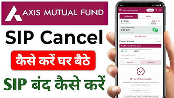 Axis Mutual fund SIP Cencel kese kare Axis Bank SIP Band kese kare Online 