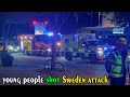 Six young people are shot in Swedish city centre attack as police arrest 14 year old boy