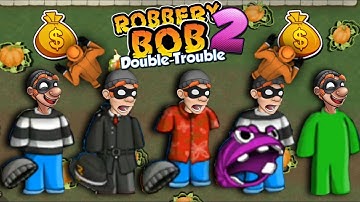 Robbery Bob 2 - All Costumes Funny Gameplay Part 165