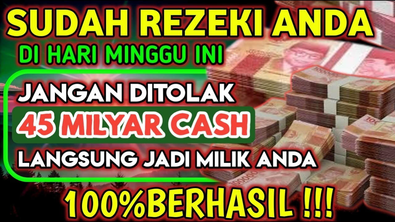 ALHAMDULILLAHBARU PUTARSEBENTAR UANG BENAR2 DATANG SENDIRI KERUMAH, DOA KEKAYAAN PALING MUSTAJAB