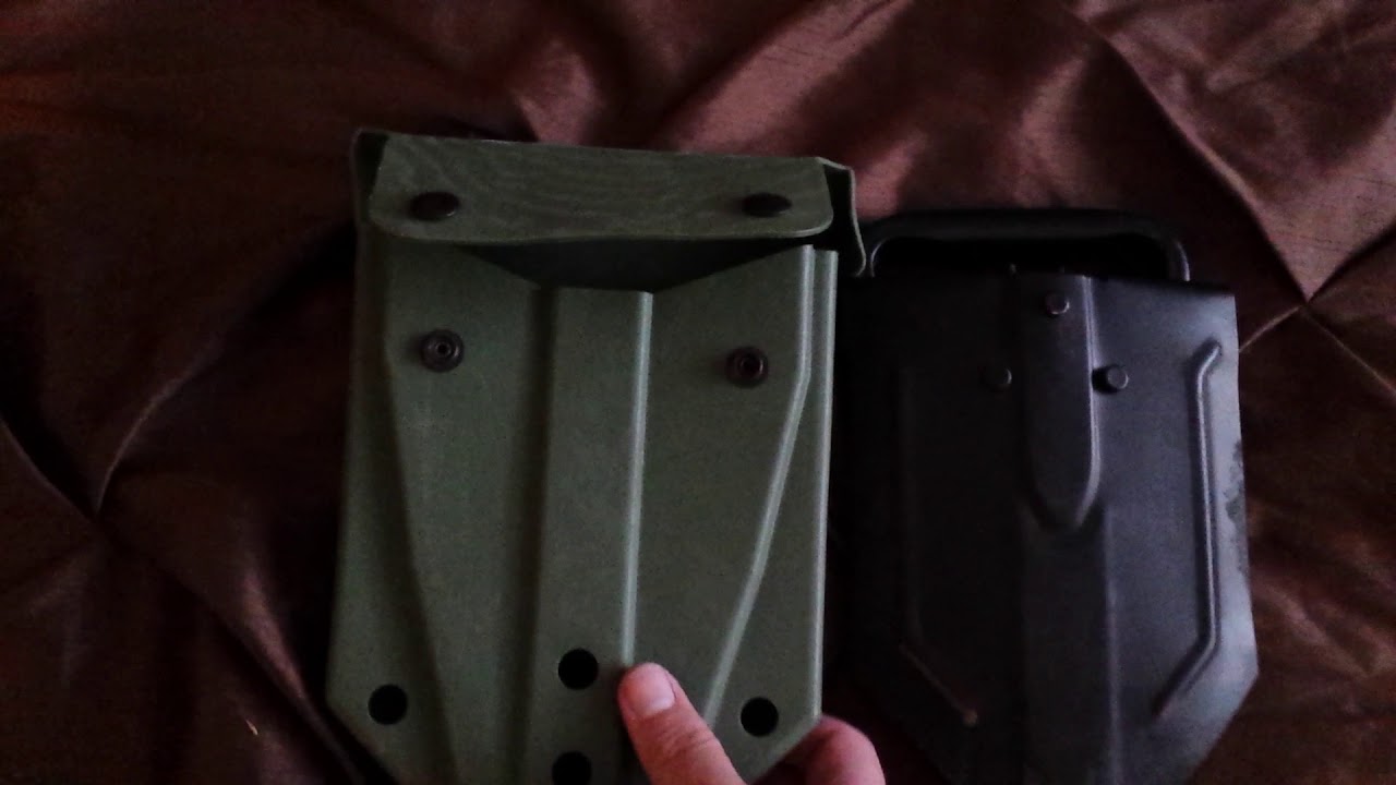 ALICE E-Tool Carrier Pouch Hard Plastic Olive Video Review - YouTube
