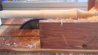 SIMPLE JIG! Turns a TableSaw into a Lathe! How to use your table saw as a lathe. Woodturning on a table saw is made possible with this simple jig. Be sure to like my facebook