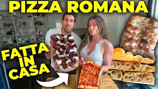 COME FARE LA VERA PIZZA ROMANA FATTA IN CASA - Facilmente