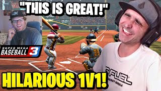Summit1g Challenges Hutch to HILARIOUS 1v1 in Super Mega Baseball 3!