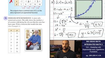 Big Ideas Math [IM3]: 5.6 - Modeling w/ Exponential & Logarithmic Functions (Lecture & Problem Set)