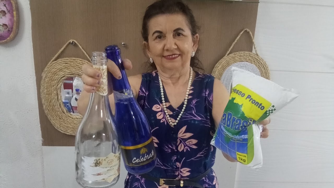 NÃO PARECE que eram  GARRAFAS/DO SIMPLES ao  REQUINTE de BELEZA/ BY Socorro Rodrigues #reciclagem 