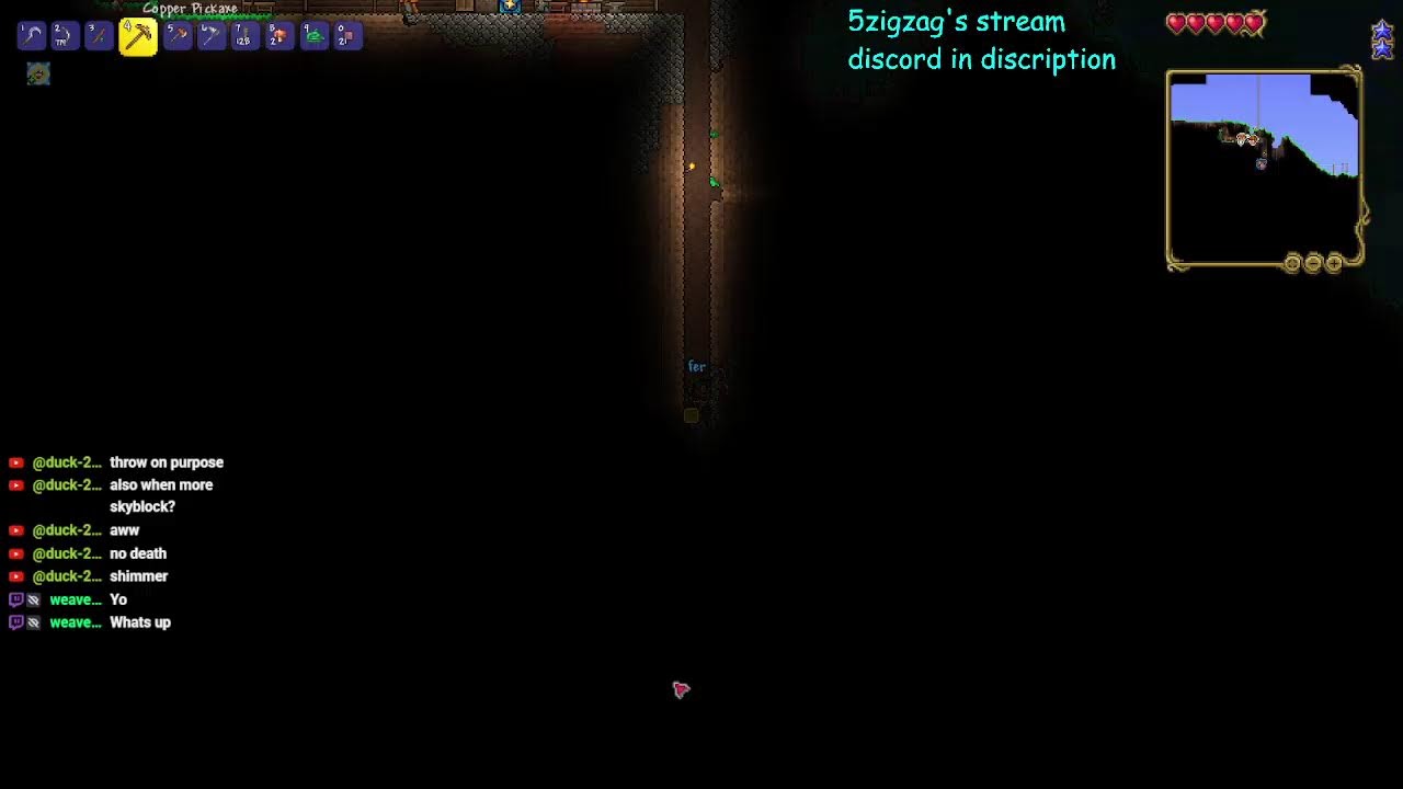 1 life terraria tether with 