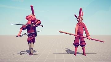 MONKY KING & MONKEY KING vs UNITS - Totally Accurate Battle Simulator TABS