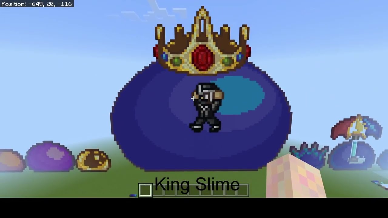Terraria Slime Minecraft Art