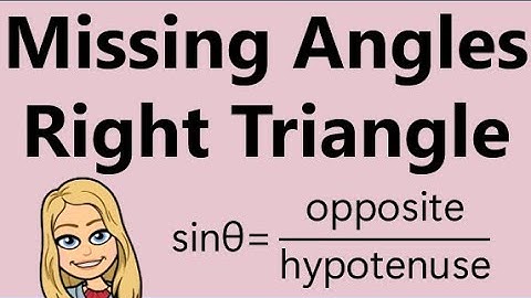 Missing Angles Right Triangle