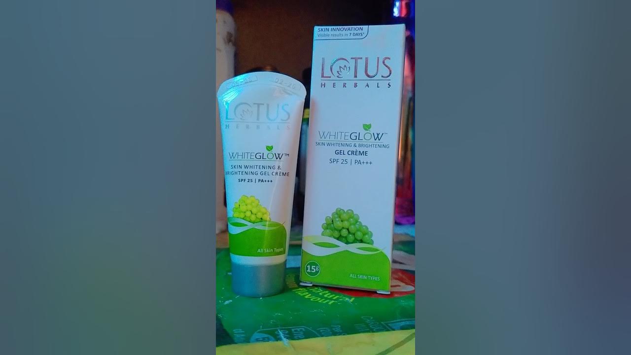 SPF25 + Moisturizer 😍. All in one gel cream 🤩. Lotus White Glow Gel