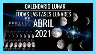 🌘CALENDARIO LUNAR PARA ABRIL 2021🌙Todas las Fases de la Luna con Imágenes ¡DEBES VERLO! 🌘CALENDARIO LUNAR PARA ABRIL 2021🌙Todas las Fases de la Luna con Imágenes ¡DEBES VERLO!