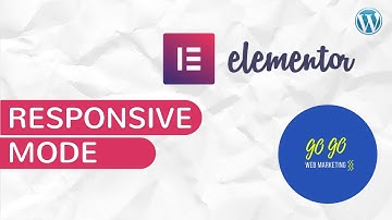 Switch between mobile responsive mode on Elementor Wordpress and hide elements on individual devices