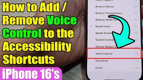 📱 How to Add/Remove Voice Control to Accessibility Shortcuts on iPhone 16/16 Pro Max | iOS 18 🎙️
