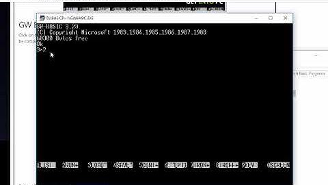download and run gwbasic both direct and indirect mode