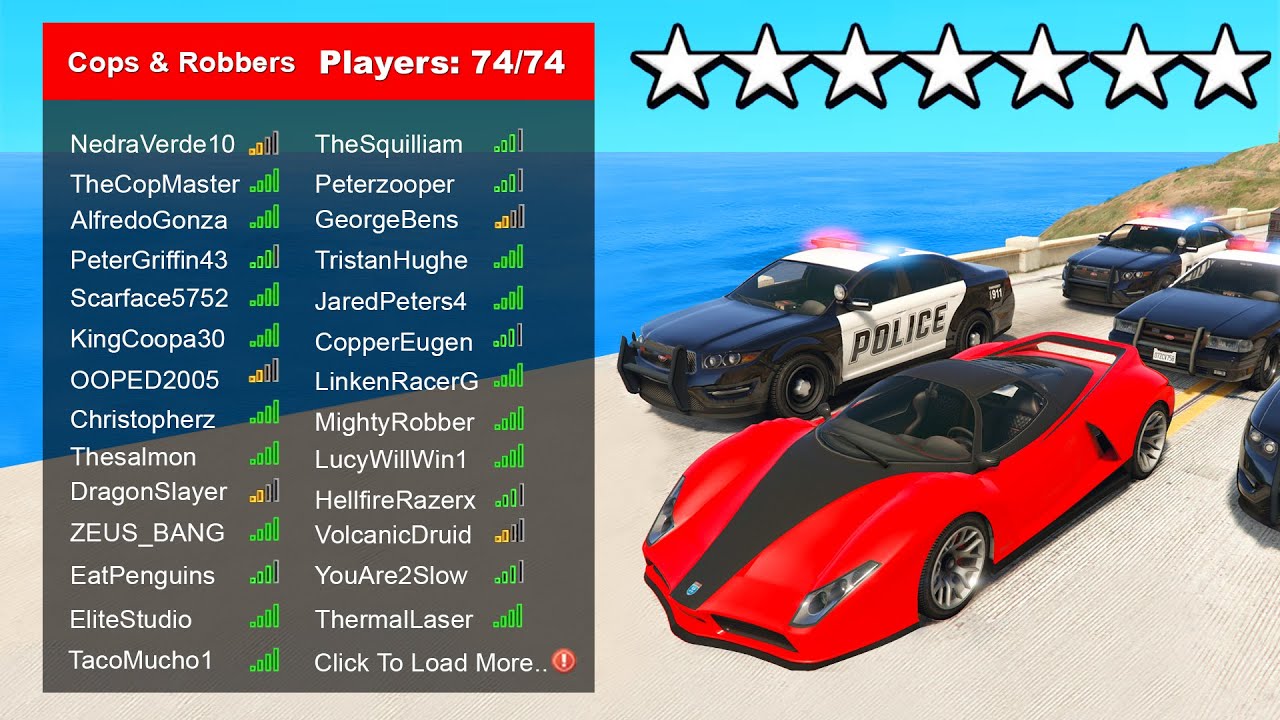 The Largest Gta Cops Robbers Server I Ve Ever Seen Youtube