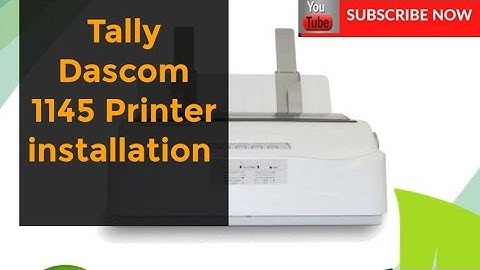 Tally Dascom 1145 Printer installation