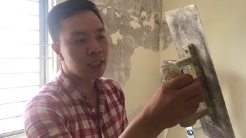 Hướng dẫn chi tiết cách bả vá tường nhà bị bong tróc