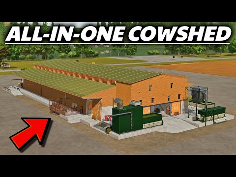 This Cow Barn Is Insane! - All-in-one Cowshed Tutorial | Farming Simulator 25