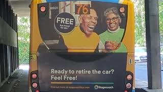 Here is the New livery Stagecoach bus 36920 on the number 76 in Basingstoke Saturday 25 July 2026