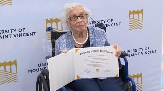 A 97-year-old woman who escaped the Nazis gets her wish to be a college student