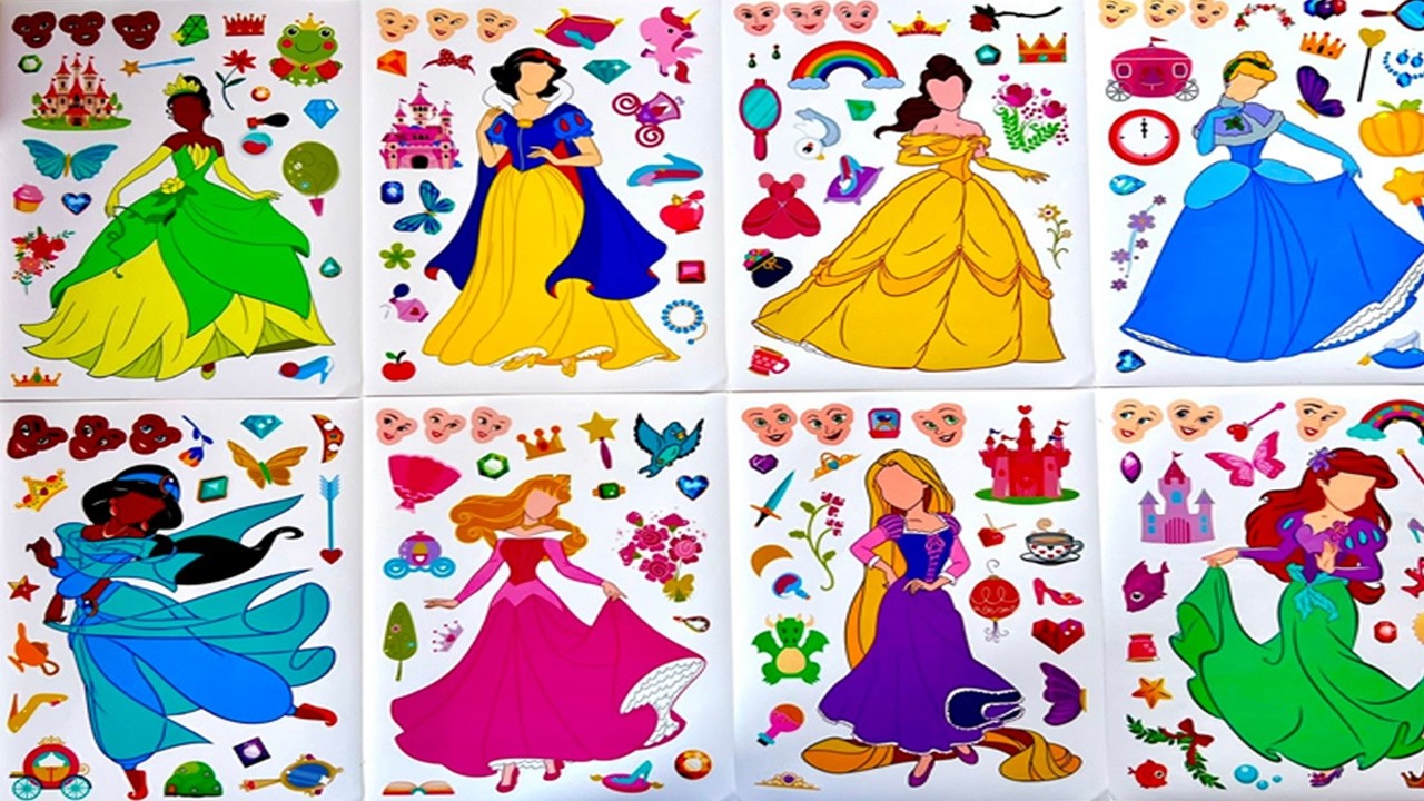 ?PaperDIY? Disney Princess Frozen Sticker Book ✨ 満足感たっぷり 