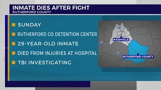 Inmate dies after fight at Rutherford County Detention Center