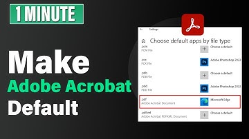 How to make adobe acrobat default 2025 | Default PDF program