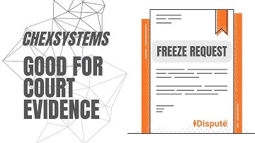 How to Protect My ChexSystems Report with a Security Freeze Letter - I Dispute