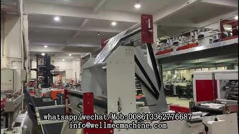 BIG two fold garbage bag making machine with automatic changing finished roll