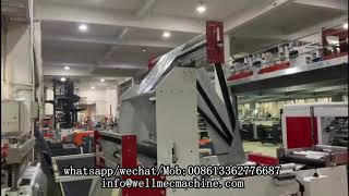 BIG two fold garbage bag making machine with automatic changing finished roll