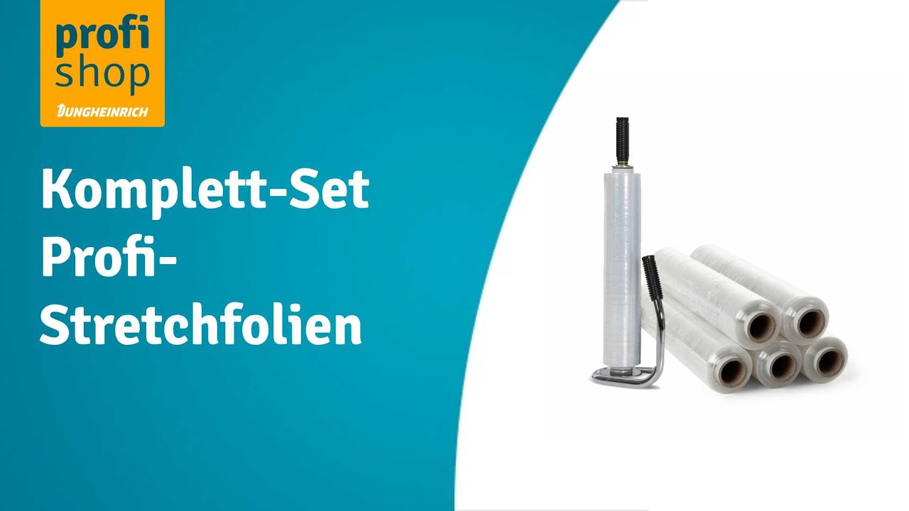 Inoverse 2 Rollen Stretchfolie Transparent Wickelfolie 40cm/110 m