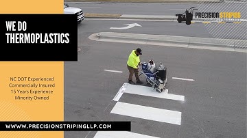 We are a complete pavement marking company. We do Thermoplastics
