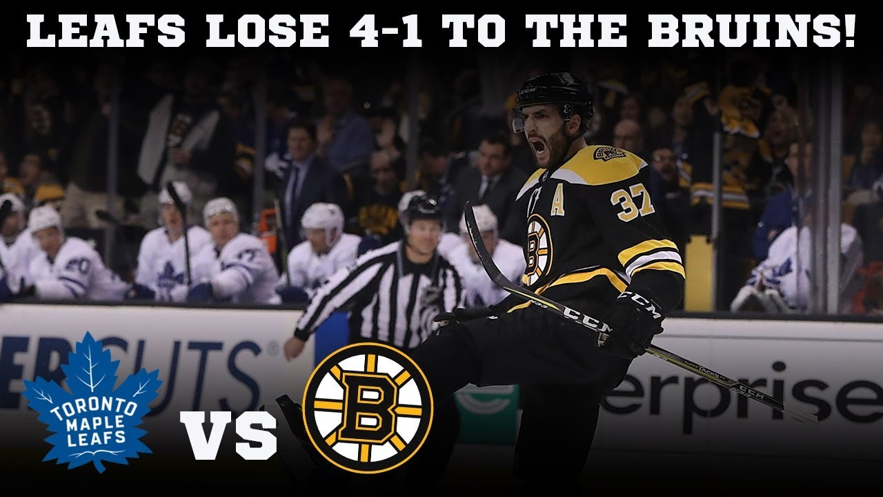 Toronto Maple Leafs Lose 4-1 to the Bruins! FRUSTRATING! - YouTube