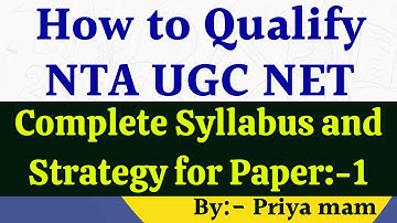 How to Qualify UGC NET || Complete Information || Syllabus Strategy By Priya Mam Achievers Academy