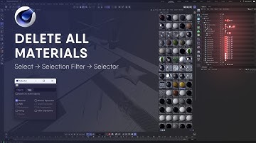 Delete All Materials in Cinema 4D