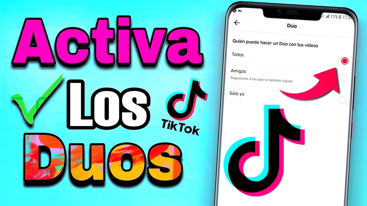 como activar duos en tu cuenta de Tik Tok - YouTube