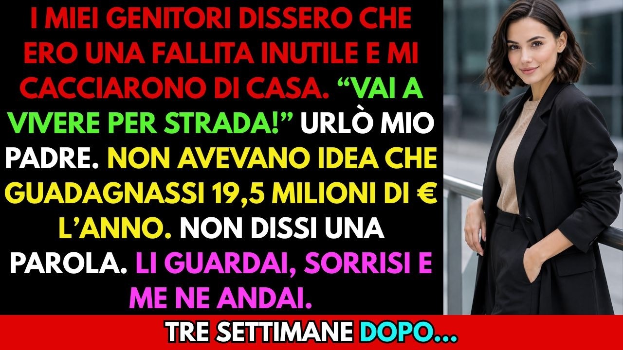 Mio padre mi ha gettato la borsa del portatile nella neve urlando: «Vai a vivere per strada, forse il freddo ti insegnerà il valore del vero lavoro!». Mia madre non ha alzato lo sguardo dal...