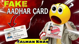 how to make a fake aadhar card | Fake id card kse banaya | 🤯#viral#short#viral#video@cooltech72#😱😱 screenshot 2