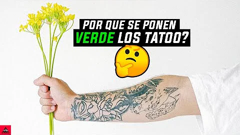 ¿Los tatuajes negros se vuelven verdes?