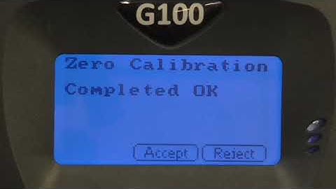 Geotech G100 gas analyzer kalibratie procedure