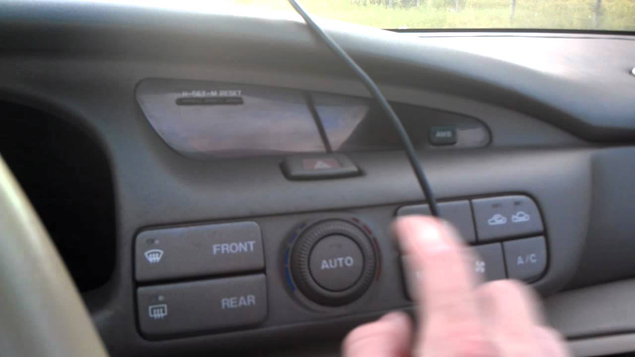 Mazda Millenia signs of a blown radio fuse - YouTube