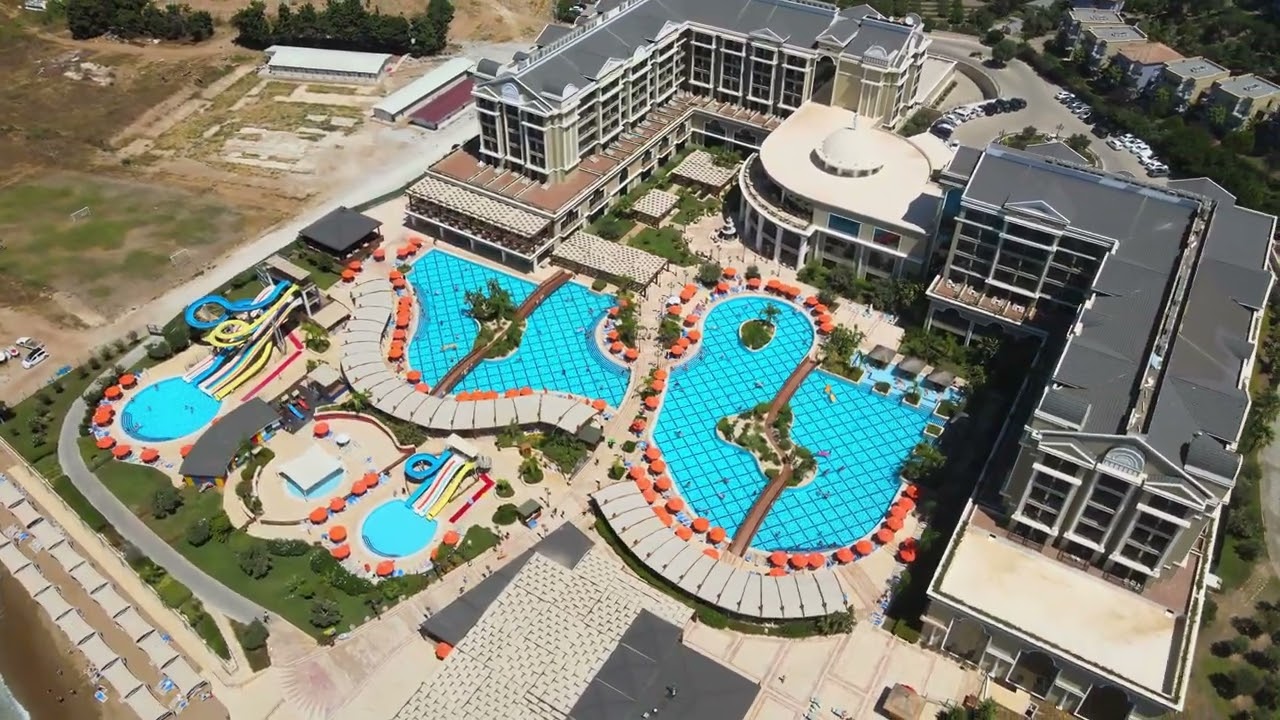 Hotel Sunis Efes Royal Palace Drone 4K Ozdere Kusadasi Turkiye