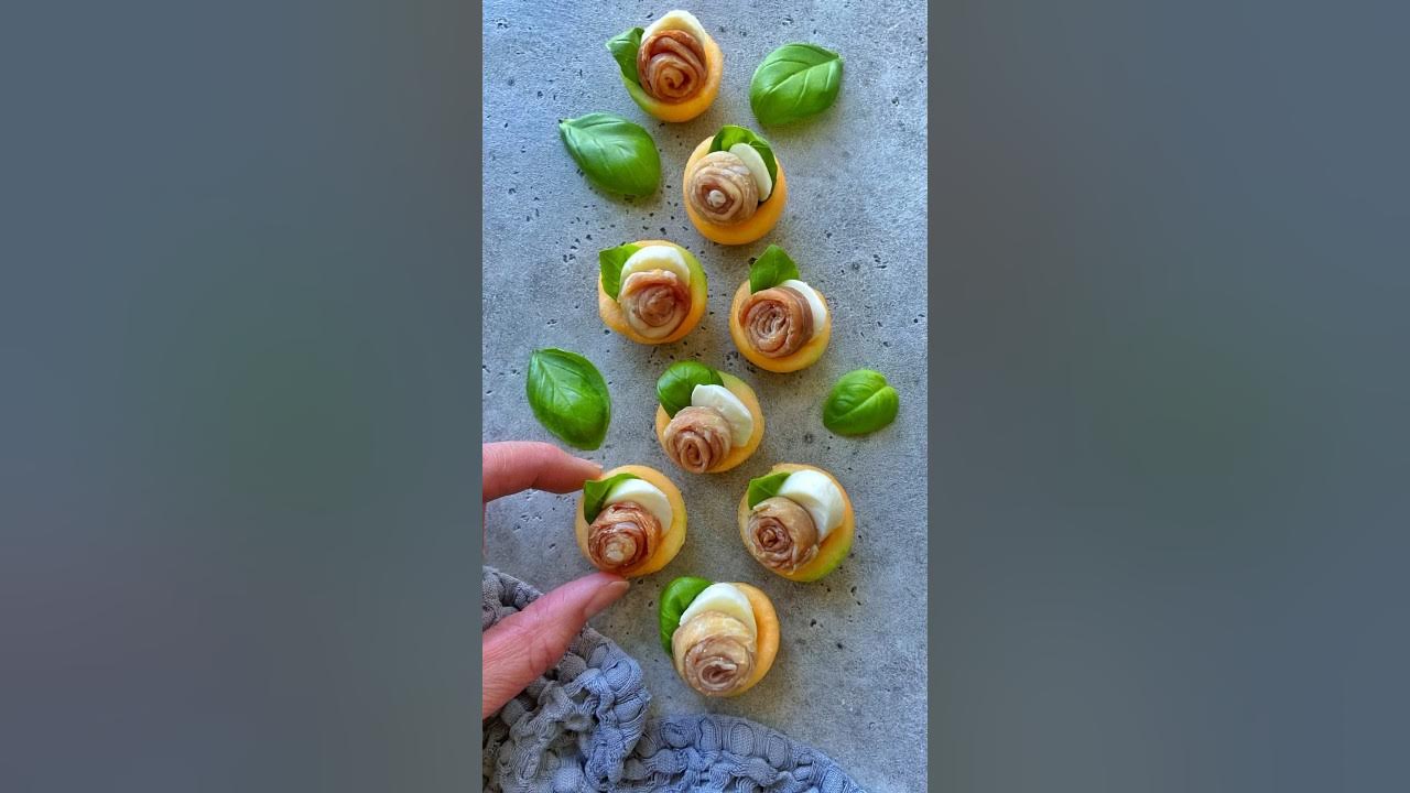 How to Make the Most Delicious Prosciutto Rose Canapé. shorts 